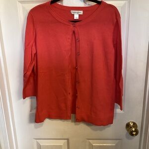 Christopher & Banks Vibrant Red Cardigan
